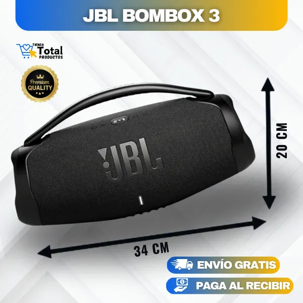 BOOMBOX 3 SUPER PREMIUM IMPORTADO 34cmx20cm ALTA POTENCIA + Envío Gratis y Pago Contraentrega 🚚