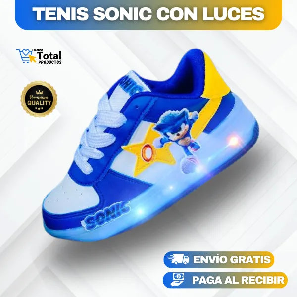 TENIS DE SONIC Y AMY ROSE CON LUCES + Envío Gratis y Pago Contraentrega 🚚