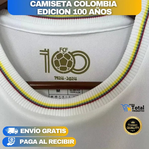 CAMISETA COLOMBIA 100 AÑOS - EDICION LIMITADA + Envío Gratis y Pago Contraentrega 🚚