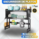 ESCURRIDOR DE PLATOS CON ALMACENAMIENTO + Envío Gratis y Pago Contraentrega 🚚